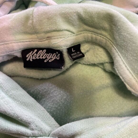 Kelloggs Breakfast Squad Hoodie Tony The Tiger Frosted Flakes Tie Dye Large Pull - Picture 3 of 14